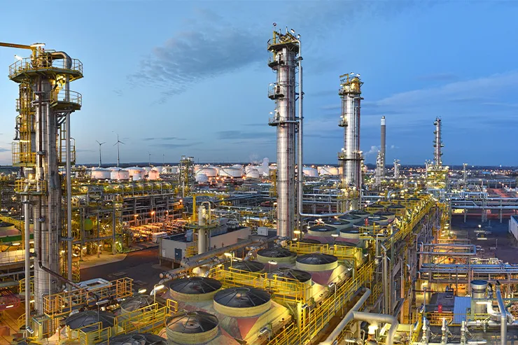Chemical industry automation by Maxima Automation for safe and efficient process control, dosing, and hazardous material management.