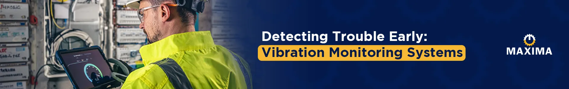 Maxima Automation vibration monitoring system installed on industrial motor for early fault detection